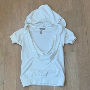Bcbgeneration xs White Hooded Women's Top